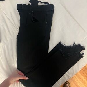 Rag & Bone Black Cropped Jeans
